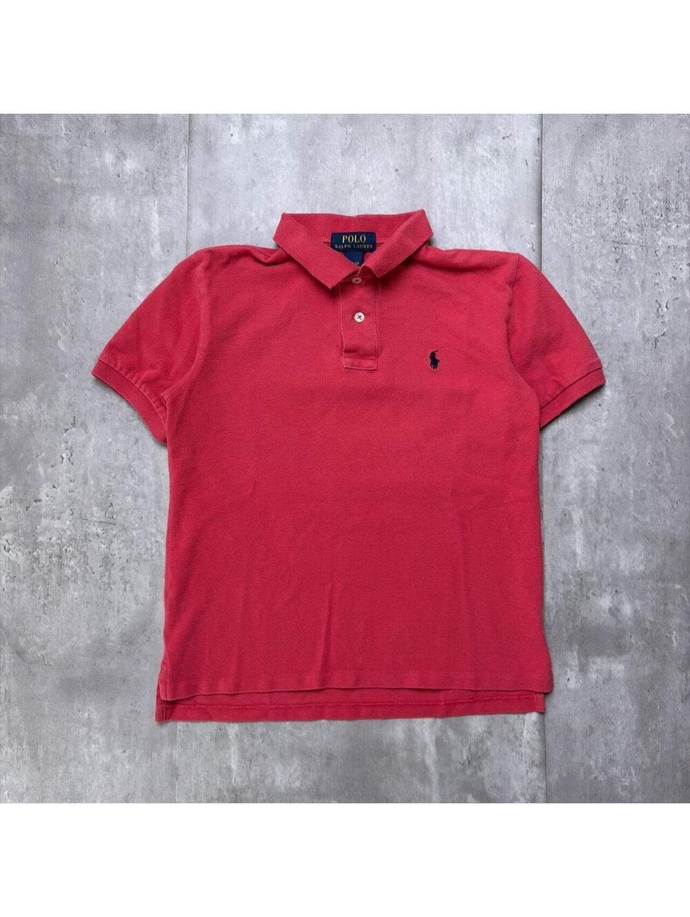 Y2K Red Polo Ralph Lauren Grunge Skater Polo Shirt
